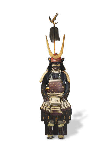 Edo period (1615-1868), 18th century A suit of armor with an unusual sashimono (standard)