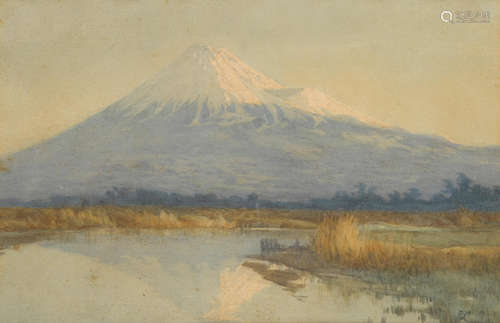 Mount Fuji at dawn, circa 1920 YOSHIDA HIROSHI (1876-1950)