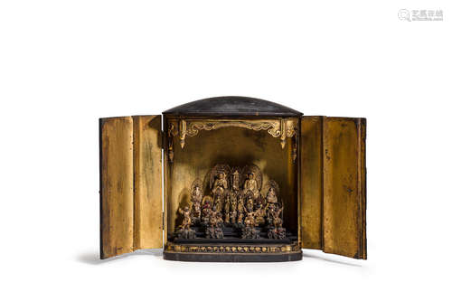 Momoyama (1573-1615), dated 1597 A zushi (portable shrine)