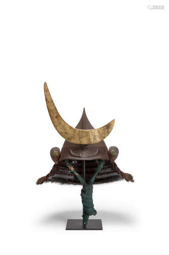 Edo period (1615-1868), 18th century An eboshi-nari (Court cap-shaped) kabuto
