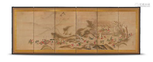 Chinese childrenEdo period (1615-1868), 19th century NAGASAWA ROSHU (1767-1847)