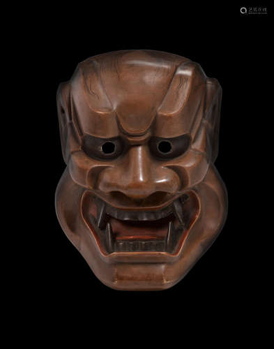 A Noh shishiguchi (lion-demon) maskShowa era (1926-1989), mid- 20th century Dozan (active mid-20th century)