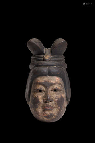 Muromachi period (1333-1573), 15th/16th century A gigaku mask