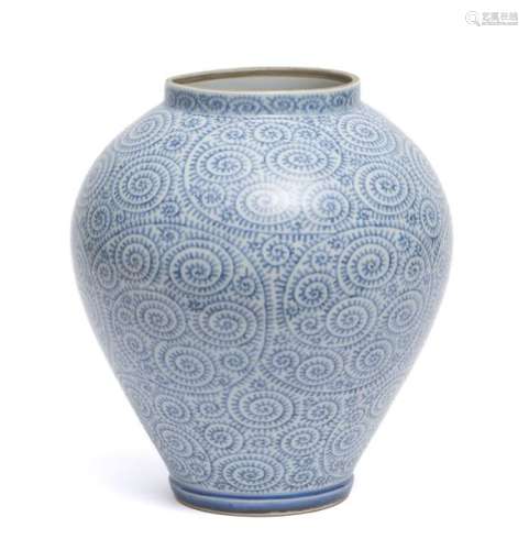 Grand vase à motif floral tourbillon poulpe (takok…