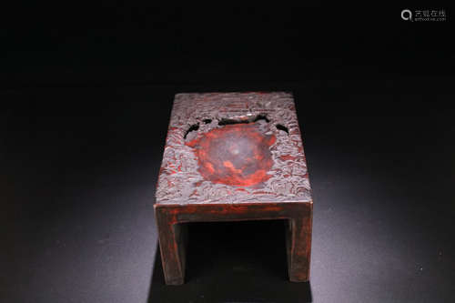 17-19TH CENTURY, AN OLD VERSE PATTERN DUANSHI INKSTONE, QING DYNASTY