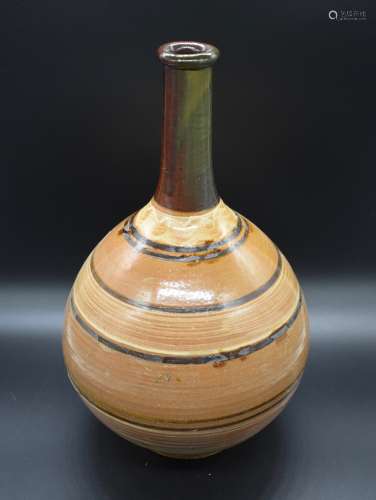 A large Japanese rounded vase- 19th century