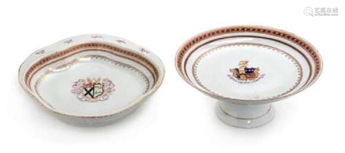 * Two Chinese Export Armorial Articles Diameter of