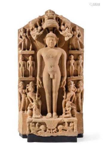 A Jain Sandstone Figure of Parshavanatha Height 30