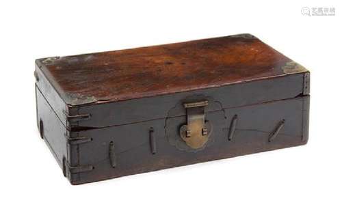 * A Rosewood Document Box Length 13 1/4 inches.