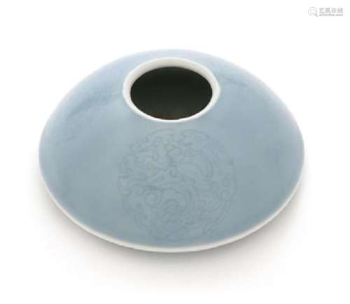A Claire-de-Lune Glazed Porcelain Water Coupe Diameter