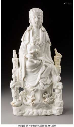 78160: A Chinese Dehua Porcelain Figure of Songzi Guany