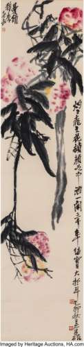 78327: Wu Changshuo (Chinese, 1844-1927) Peaches, Autum