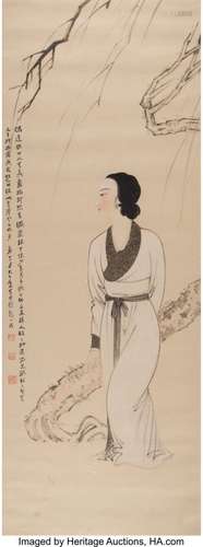 78352: Zhang Daqian (Chinese, 1899-1983) Beauty, 1939 I