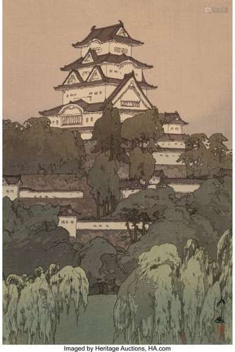 78426: Hiroshi Yoshida (Japanese, 1876-1950) Three Wood