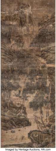 78313: Qian Gu (Chinese, 1508-1578) Mountain landscape,