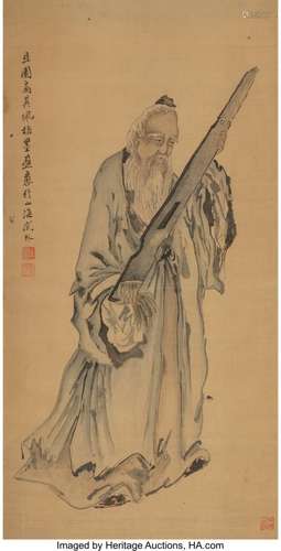 78340: After Gao Qipei (Chinese, 1660-1743)  Portrait I