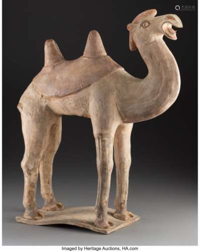 78120: A Large Chinese Painted Pottery Bactrian Camel F