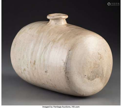 78428: A Korean Buncheong Glazed Stoneware Rice Bale-Fo