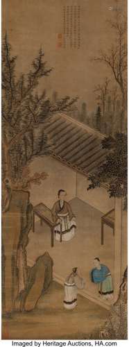 78330: After Lu Zhi (Chinese, 1496-1576) Meng Mu Teachi