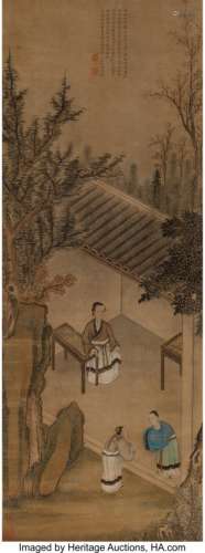 78330: After Lu Zhi (Chinese, 1496-1576) Meng Mu Teachi