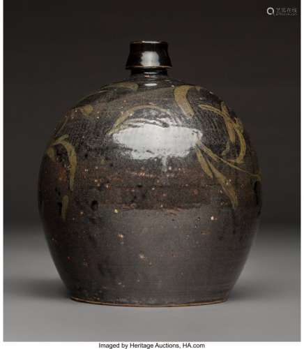 78123: A Chinese Cizhou Stoneware Iron Glazed Bottle, Y