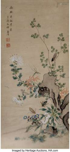 78316: Yun Shouping (1633-1690) Insects and Flowers Han