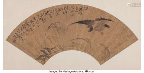 78302: Bian Shoumin (Chinese, 1684-1752) Goose and Reed
