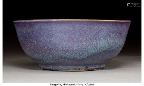 78143: A Chinese Flambé Glazed Porcelain Bowl, Q