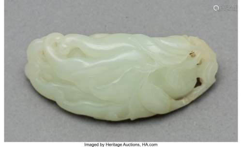 78072: A Chinese White Jade Buddha's Hand CitronCarving