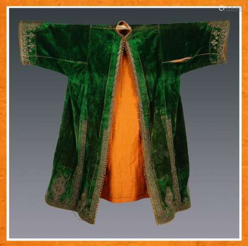 PROBABLE ROBE / VESTE DE MAHARAJAH \nInde, Epoque X...;