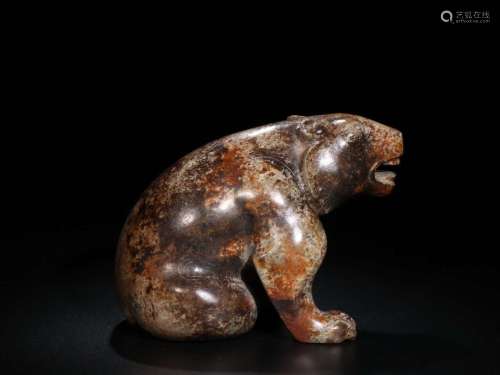 A Warring States Period Jade Carving of Bear