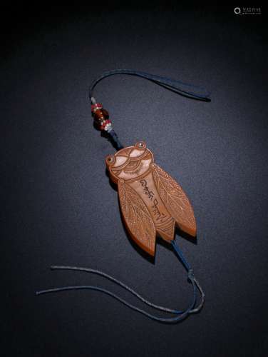 A Qing Bamboo Carved Pendant