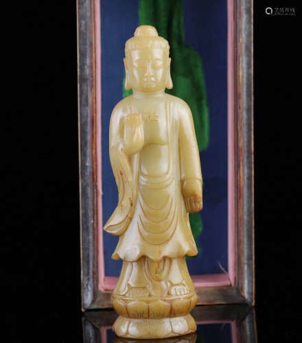 Ming Hetian Carving of Buddha Shakyamuni