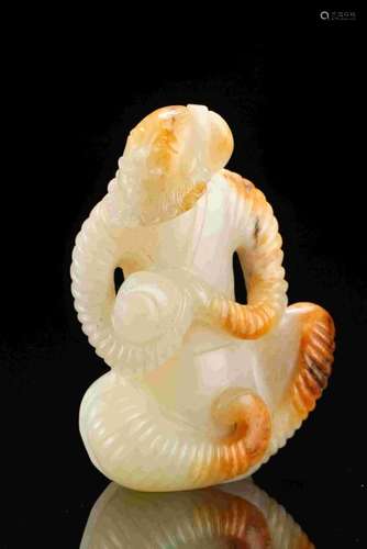 JIN DYNASTY HETIAN JADE HUREN OFFERING TREASURE