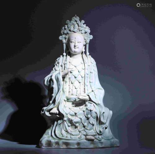 HUTIAN KILN WATER MOON KWAN YIN STATUTE