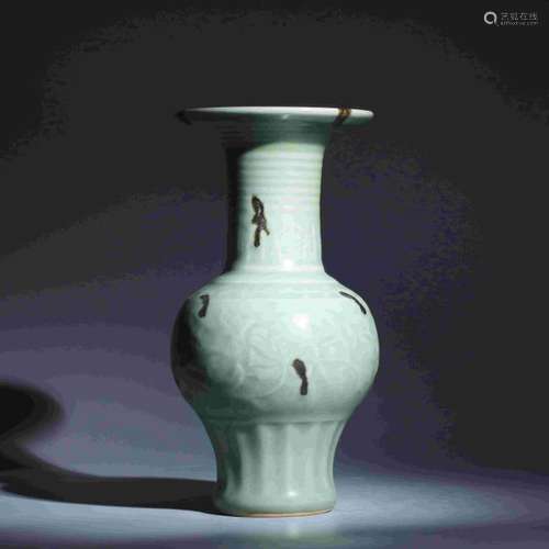 LONGQUAN KILN BROWN SPOT VASE