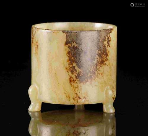 SONG DYNASTY HETIAN JADE TRIPOD