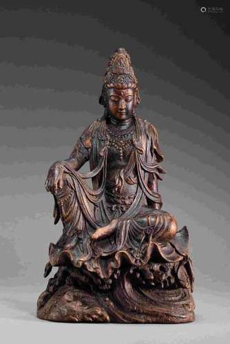 QING DYNASTY AGILAWOOD ZIZAI KWAN YIN