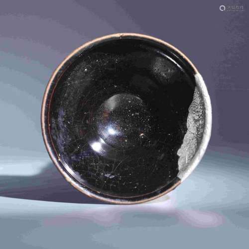 JIAN KILN BLACK GLAZED SAUCER (ORIGINAL SAUCER WITH