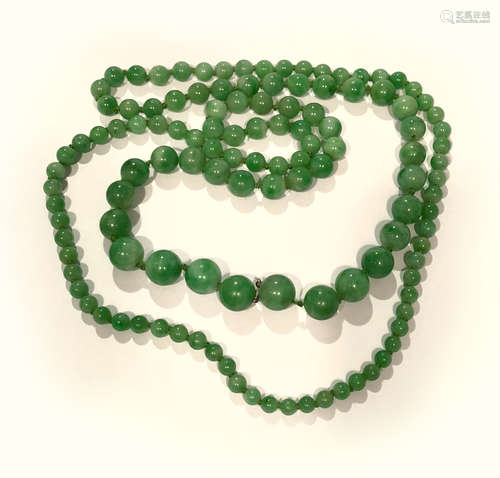 NATURAL UNTREATED JADEITE JADE NECKLACE