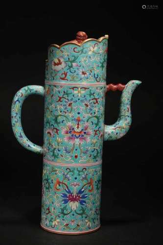 A FAMILLE ROSE MDONG-MO EWER, QIANLONG MAKR