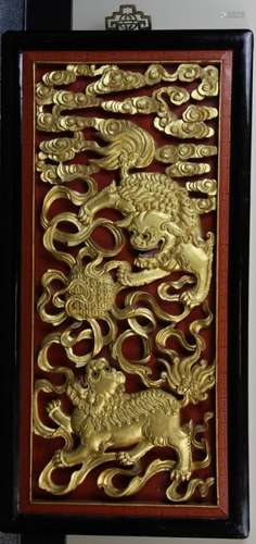 A GILT-DEOCRATED PANEL