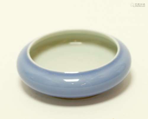 A BLUE GLAZED BRUSH WASHER, GUANGXU MARK