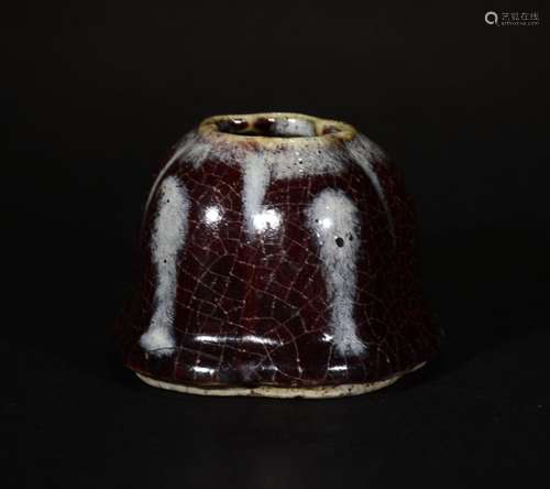 A FLAMBE-GLAZE WATER COUPE