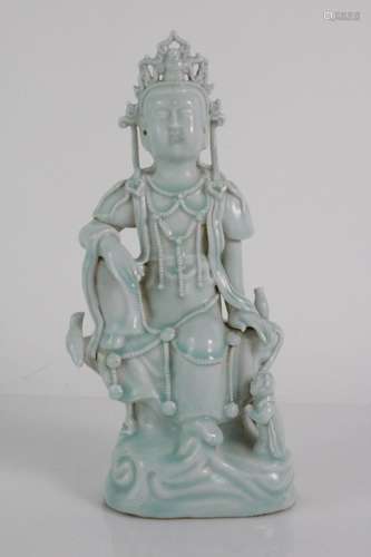 A 19TH C. YINGQING FIGURE OF GUANYIN