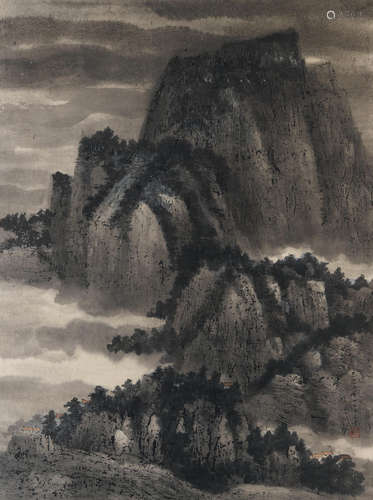 Landscape, 1989  Wang Jiqian (C.C. Wang 1907-2003)