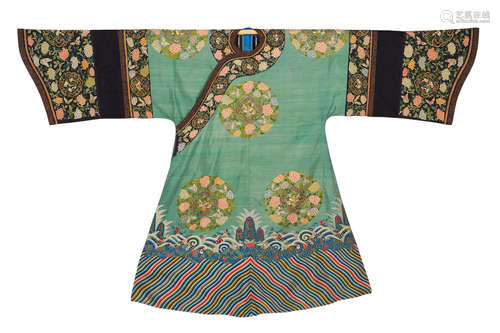 Late Qing dynasty A LADY'S INFORMAL KESI COURT ROBE