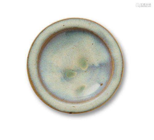 Yuan dynasty A SMALL JUNYAO-GLAZED DISH