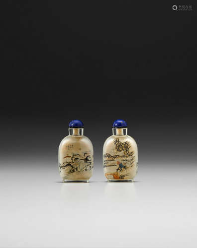 Chen Zhongsan, 1910 An inside-painted glass snuff bottle