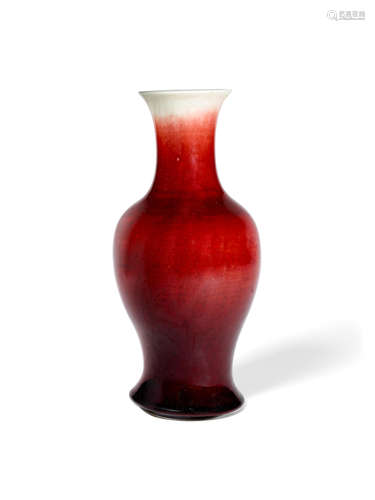 Kangxi A LANGYAO GLAZED BALUSTER VASE